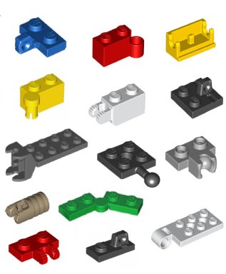 LEGO® Alle soorten scharnieren