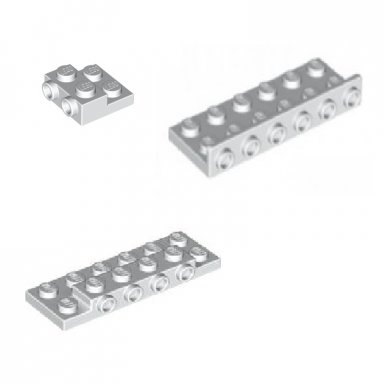 LEGO® Plates with studs on the side