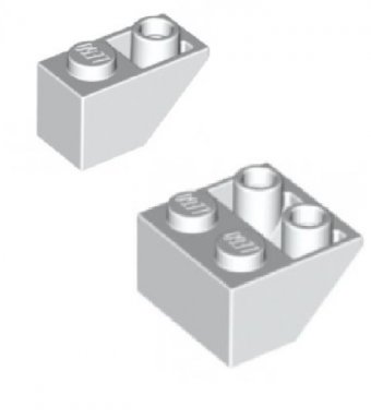 Omgekeerde Dakpan 1x2 & 2x2