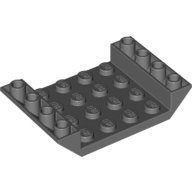 LEGO® omgekeerde dakpan 45 graden 6x4 dubbel met 4x4 inkeping en 3 gaten DONKER GRIJS - Planet