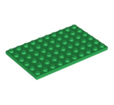 LEGO® 6290260 GROEN - L-12-F LEGO® 6x10 GROEN