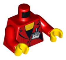 LEGO® 4624686 - 6032070 ROOD - MS-91-F LEGO®  torso  ROOD