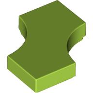 LEGO® Tile, Modified 2 x 2 with 2 1 x 1 Curved Cutouts (Double Arrow) LIME