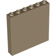 LEGO® Panneau mural 1x6x5  BEIGE FONCE