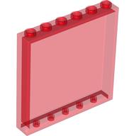 LEGO® Panneau mural 1x6x5  TRANS ROUGE