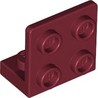 LEGO® corner plate 1x2 - 2x2 inverted DARK RED