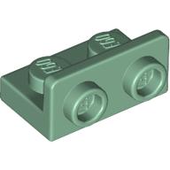 LEGO® corner plate 1x2 - 1x2 inverted SAND GREEN