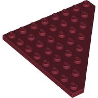 LEGO® half plate 8x8 DARK RED