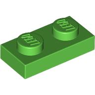 LEGO® plaat 1x2 HELDER GROEN