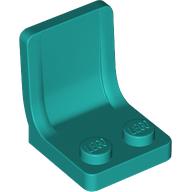 LEGO®  stoel 2x2 DONKER TURQUOISE