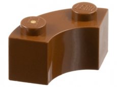 LEGO® 2x2 gebogen (macaroni) OUD BRUIN