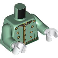LEGO® torso ZAND GROEN