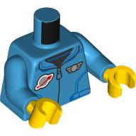 LEGO® torso DARK AZURE