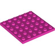 LEGO® 6x6 DONKER ROSE