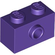 LEGO® brick 1x2 with 1 stud on 1 side  DARK PURPLE