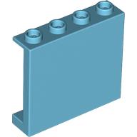 LEGO® paneel 1x4x3 - open noppen, met zijsteunen MEDIUM AZUUR