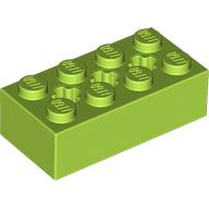 LEGO® 6390840 LIMOEN - M-21-D LEGO® 2x4 with axle holes LIME