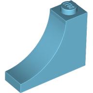 LEGO® steen boog omgekeerd 1x3x2 MEDIUM AZUUR
