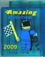 LEGO® 4066pb348 (gebruikt) - M-51-B LEGO® Duplo, Brick 1 x 2 x 2 with Amazing Machines 2009 LEGOLAND Windsor Pattern 4066pb348 (gebruikt)