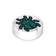 LEGO® tegel 1x1  rond TRANSPARANT