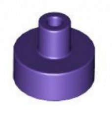 LEGO® tile 1x1 round with pin DARK PURPLE