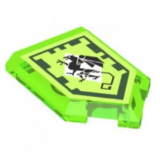 LEGO® 2x3 tegel TRANSPARANT HELDER GROEN