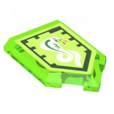 LEGO® 2x3 tegel TRANSPARANT HELDER GROEN