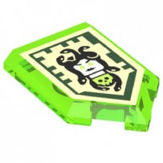 LEGO® 2x3 tegel TRANSPARANT HELDER GROEN