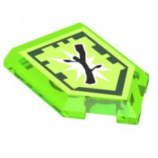 LEGO® 2x3 tegel TRANSPARANT HELDER GROEN