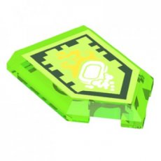 LEGO® 2x3 tegel TRANSPARANT HELDER GROEN