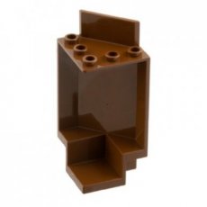 LEGO® hoekwand 3x3x6 OUD BRUIN