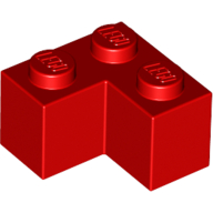 LEGO® 235721 - 235771 ROOD - M-16-C LEGO® 1x1x2 hoek ROOD