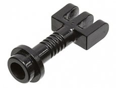 LEGO® bar - 3-finger hinge rod and end bolt BLACK