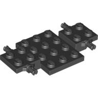 LEGO® 244126 - 6349350 ZWART - L-35-G LEGO® auto onderplaat 4x7 ZWART