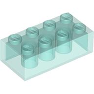 LEGO® brick 2x4 TRANSPARENT LIGHT BLUE