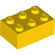 LEGO® 300224 GEEL - H-22-D LEGO® 2x3 JAUNE