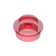 LEGO® 1x1 rond TRANSPARANT ROOD