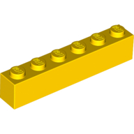 LEGO® 300924 GEEL - L-28-E LEGO® 1x6 JAUNE