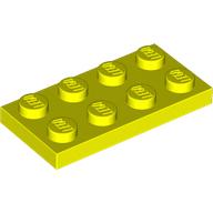 LEGO® plaat 2x4 NEON GEEL