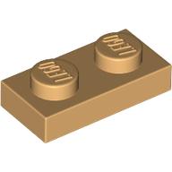 LEGO® plaat 1x2 WIT