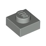 LEGO® plate 1x1 OLD LIGHT GRAY