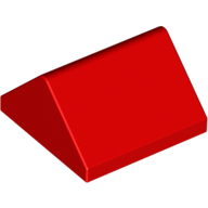 LEGO® 304321 ROOD - MS-27-J LEGO® Nokpan 2x2  45 graden ROOD