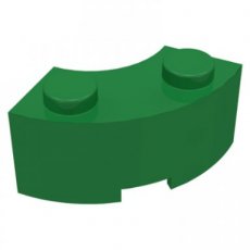 LEGO® 3063 GROEN - M-19-H LEGO® 2x2 gebogen (macaroni) GROEN