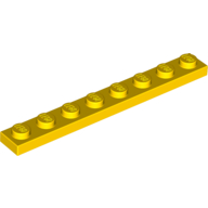 LEGO® 346024 GEEL - L-15-G LEGO® 1x8 GEEL