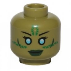 LEGO® Alien hoofd OLIJFGROEN