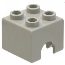 LEGO® Technic motorzuiger vierkant 2x2 OUD LICHTGRIJS