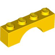 LEGO® 1x4x1 boog GEEL