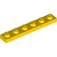 LEGO® 366624 GEEL - M-1-B LEGO® 1x6 YELLOW
