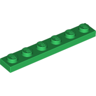 LEGO® 366628 GROEN - H-1-A LEGO® 1x6 GROEN