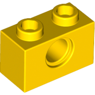 LEGO® 370024 GEEL - M-41-H LEGO® 1x2 steen met gat GEEL